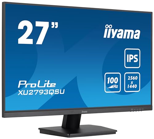 iiyama Prolite XU2793QSU-B7 68,5cm 27" IPS LED-Monitor WQHD 100Hz HDMI DP USB3.2 Slim-Line Adaptive Sync schwarz iiyama Prolite XU2793QSU-B7 68,5cm 27" IPS LED-Monitor WQHD 100Hz HDMI DP USB3.2 Slim-Line Adaptive Sync schwarz von iiyama