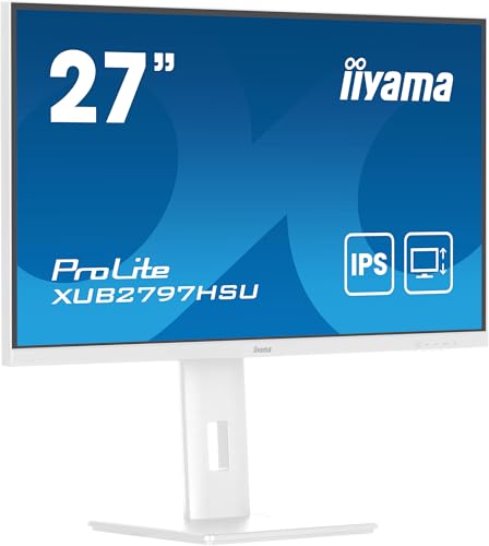 iiyama Prolite XUB2797HSU-W2 68,6cm 27" IPS LED-Monitor Full-HD 100Hz HDMI DP USB3.2 Höhenverstellung Pivot Adaptive Sync weiß iiyama Prolite XUB2797HSU-W2 68,6cm 27" IPS LED-Monitor Full-HD 100Hz HDMI DP USB3.2 Höhenverstellung Pivot Adaptive Sync weiß von iiyama