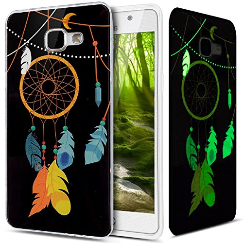 Kompatibel mit Galaxy A3 2016 Hülle,Galaxy A3 2016 Schutzhülle,Bunte Gemalt [Leuchtend Luminous] Handyhülle TPU Silikon Hülle Hülle Case Tasche Schutzhülle für Galaxy A3 2016 A310,Feder Campanula von ikasus