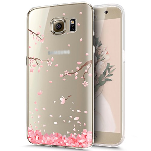 Kompatibel mit Galaxy S7 Edge Hülle,Galaxy S7 Edge Schutzhülle,Kirschblüte Blumen Cherry Blossom Weich TPU Silikon Hülle Handyhülle Tasche Durchsichtig Schutzhülle für Galaxy S7 Edge,Kirschblüte #1 von ikasus