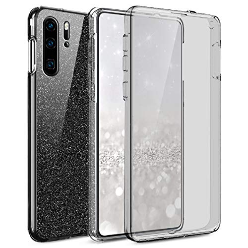 Kompatibel mit Huawei P30 Pro Hülle,Full-Body 360 Grad Bling Glänzend Glitzer Klar Durchsichtige TPU Silikon Hülle Handyhülle Tasche Case Front Cover Schutzhülle für Huawei P30 Pro,Schwarz Kompatibel mit Huawei P30 Pro Hülle,Full-Body 360 Grad Bling Glänzend Glitzer Klar Durchsichtige TPU Silikon Hülle Handyhülle Tasche Case Front Cover Schutzhülle für Huawei P30 Pro,Schwarz von ikasus