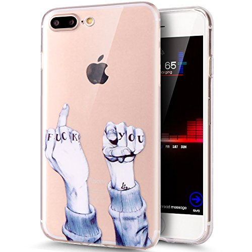Kompatibel mit iPhone 8 Plus Hülle,iPhone 7 Plus Hülle,ikasus Durchsichtig mit Bunte Kunst Gemalt Muster Kristallklar TPU Silikon Handy Hülle Case Tasche Schutzhülle für iPhone 8 Plus/7 Plus,Fuck You Kompatibel mit iPhone 8 Plus Hülle,iPhone 7 Plus Hülle,ikasus Durchsichtig mit Bunte Kunst Gemalt Muster Kristallklar TPU Silikon Handy Hülle Case Tasche Schutzhülle für iPhone 8 Plus/7 Plus,Fuck You von ikasus