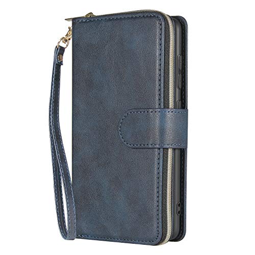 ikasus Handyhülle für Samsung Galaxy A31,Retro Reißverschluss Handytasche mit Kartenfach PU Leder Weich TPU Klapphülle Handy Hülle case Cover mit Standfunktion Schutzhülle,Blau ikasus Handyhülle für Samsung Galaxy A31,Retro Reißverschluss Handytasche mit Kartenfach PU Leder Weich TPU Klapphülle Handy Hülle case Cover mit Standfunktion Schutzhülle,Blau von ikasus