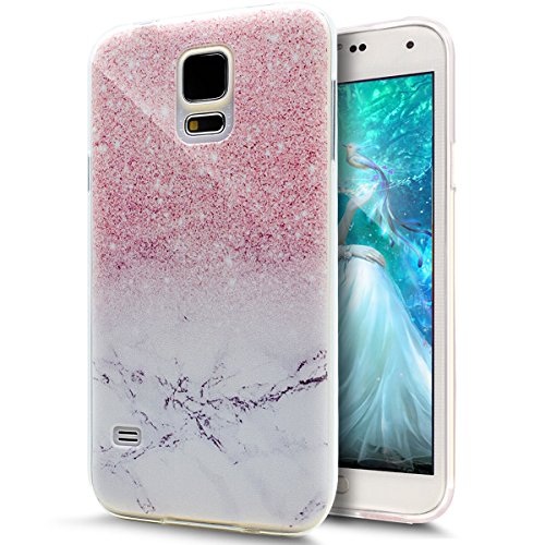 ikasus Kompatibel mit Galaxy S5 Mini Hülle,Galaxy S5 Mini Schutzhülle,Gemalt Kunst Malerei Handyhülle Silikon TPU Silikon Hülle Handyhülle Tasche Durchsichtig Schutzhülle Mini,Rosa Marmor Marble ikasus Kompatibel mit Galaxy S5 Mini Hülle,Galaxy S5 Mini Schutzhülle,Gemalt Kunst Malerei Handyhülle Silikon TPU Silikon Hülle Handyhülle Tasche Durchsichtig Schutzhülle Mini,Rosa Marmor Marble von ikasus