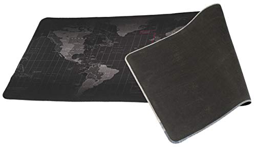 IKONKA Schreibtischunterlage Weltkarte präzise mit Ländern Zeitzonen Kontinente pädagogisch perfektes Mauspad flexibel schützt den Schreibtisch vor Beschädigungen 40 cm x 90 cm x 0,4 cm schwarz IKONKA Schreibtischunterlage Weltkarte präzise mit Ländern Zeitzonen Kontinente pädagogisch perfektes Mauspad flexibel schützt den Schreibtisch vor Beschädigungen 40 cm x 90 cm x 0,4 cm schwarz von ikonka