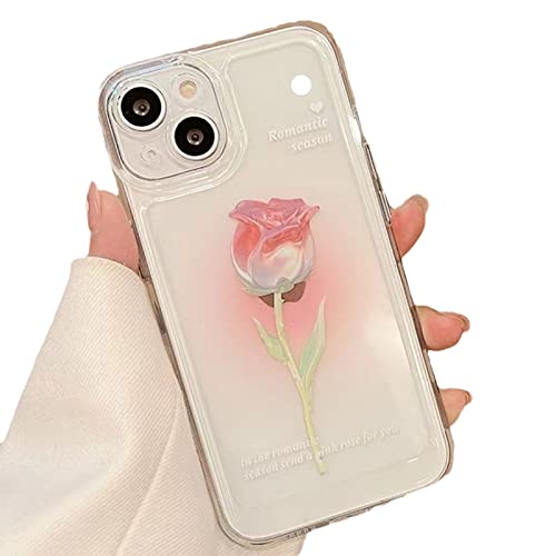 Fashion Tulip Rose Flower Floral Soft Shockproof Compatible with iPhone Case (for iPhone 11,Rose) von ikoopetu