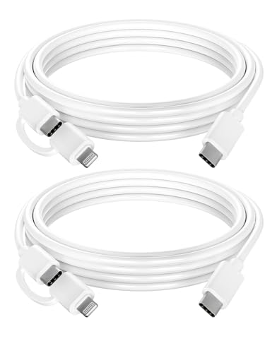 ilikable 2Pack 2M USB C zu USB C/Lightning Kabel [MFi zertifizierte], 60W PD Typ C Kabel Schnellladung iPhone Ladekabel USB C kompatibel mit iPhone 15,14,13,12,12 Pro,SE 2020,11,Max X XS XR von ilikable