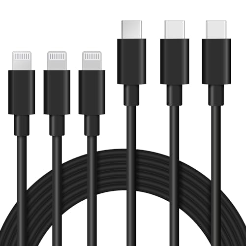 ilikable 3Pack 2M USB C Lightning Kabel,MFi zertifizierte iPhone Ladekabel USB C,iPhone Schnellladekabel kompatibel mit iPhone 14Pro,14,13,12,12 Pro,SE 2020,11,Max X XS XR 8 Plus SE 2020, Schwarz ilikable 3Pack 2M USB C Lightning Kabel,MFi zertifizierte iPhone Ladekabel USB C,iPhone Schnellladekabel kompatibel mit iPhone 14Pro,14,13,12,12 Pro,SE 2020,11,Max X XS XR 8 Plus SE 2020, Schwarz von ilikable