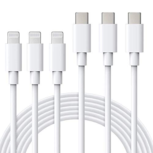 ilikable 3Pack 2M USB C Lightning Kabel,MFi zertifizierte iPhone Ladekabel USB C,iPhone Schnellladekabel kompatibel mit iPhone 14Pro,14,13,12,12 Pro,SE 2020,11,Max X XS XR 8 Plus SE 2020 von ilikable