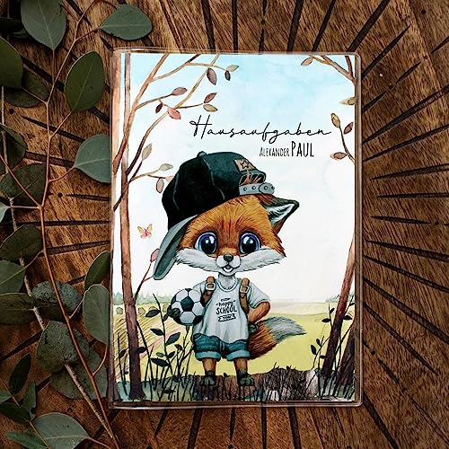 Zeugnismappe 10er 20er Hülle Deckblatt A4 Fußball Junge Fuchs personalisierbar Schulanfang Einschulung Wunschname Name hh24 - ausgewählte Größe: *Hülle Hausaufgabenheft* Zeugnismappe 10er 20er Hülle Deckblatt A4 Fußball Junge Fuchs personalisierbar Schulanfang Einschulung Wunschname Name hh24 - ausgewählte Größe: *Hülle Hausaufgabenheft* von ilka parey wandtattoo-welt