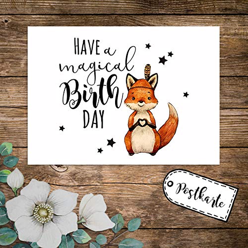ilka parey wandtattoo-welt A6 Geburtstagskarte Postkarte Geburtstag Print Fuchs Indianerfuchs mit Spruch Have a magical Birthday Sterne pk234 - ausgewählte Menge: *1 Stück* ilka parey wandtattoo-welt A6 Geburtstagskarte Postkarte Geburtstag Print Fuchs Indianerfuchs mit Spruch Have a magical Birthday Sterne pk234 - ausgewählte Menge: *1 Stück* von ilka parey wandtattoo-welt
