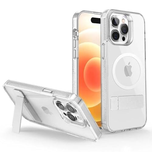 Transparente ABR Schutzhülle mit Ständer, kompatibel mit iPhone 14 Pro von im77r