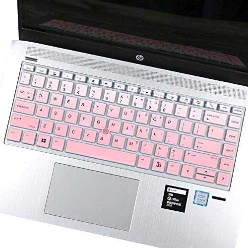 Tastatur-Schutzhülle für HP Elitebook 840 G5 & 840 G6 14 Zoll Notebook, HP Elitebook 745 G5 & 745 G6 14/HP ZBook 14U G5 Tastaturschutz (mit Spitzen), G Radial, Pink von imComor