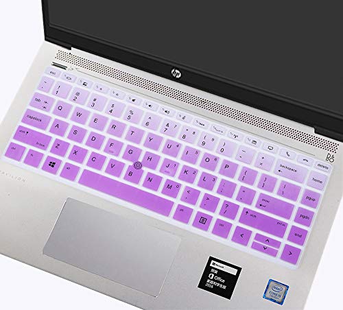 Tastaturabdeckung für HP Elitebook 840 G5 & G6 35,6 cm (14 Zoll) Notebook, 745 14 Zoll ZBook 14U Tastaturzubehör Tastaturschutz (mit zeigen), schrittweiser Tastatur) Violett von imComor