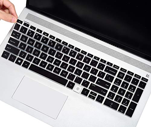 Tastaturabdeckung für HP Envy x360 2-in-1 15.6 Fingerabdruckleser 15M-ED0013DX/ED0023DX/ED1013DX EE0013DX/0023DX/ 17T 17M CG0013DX cg100 cg0 019NR Fingerabdruck-Leser-Tastatur-Abdeckung, Schwarz von imComor