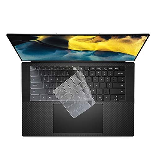 Ultradünne Tastaturabdeckung für Dell XPS 15 9500 9510 9520 9530 15,6 Zoll, XPS 17 9700 9710 9720 9370 Tastatur-Abdeckung, Dell XPS 15 9500 Zubehör, klar (US-Layout) ) von imComor