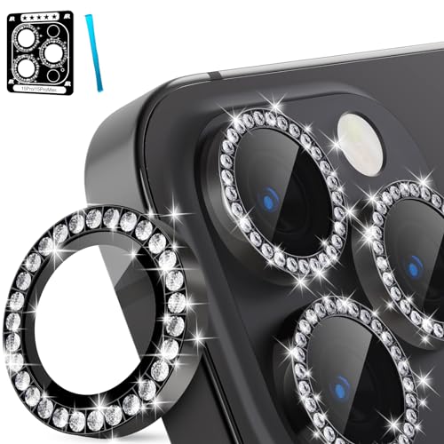 imluckies 3+1 für iPhone 15 Pro - iPhone 15 Pro Max Kameraschutz, Glitzer Diamant Metall Einzelring Kamera Linse Schutzfolie, Anti-Kratzer HD Gehärtetes Glas Kamera Schutz 2023, Graphit imluckies 3+1 für iPhone 15 Pro - iPhone 15 Pro Max Kameraschutz, Glitzer Diamant Metall Einzelring Kamera Linse Schutzfolie, Anti-Kratzer HD Gehärtetes Glas Kamera Schutz 2023, Graphit von imluckies