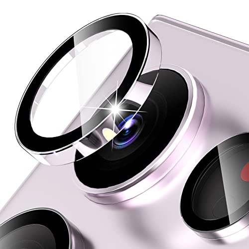 imluckies [3+2 Kameraschutz für Samsung Galaxy S23 Ultra 5G Kamera Linse Schutzfolie, Gehärtetes Glas Ultra HD mit PC-Rand, Ultra Schlank Anti-Kratz Kamera-Objektiv-Schutz Ring, Klar von imluckies