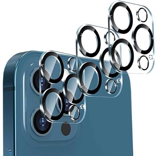 imluckies [3 Stück] iPhone 12 Pro Max 6.7'' Kameraschutz, Glass Abdeckung Kamera Schutzfol, Anti-Shedding & Anti-Staub,9H Härte HD Camera Protector von imluckies