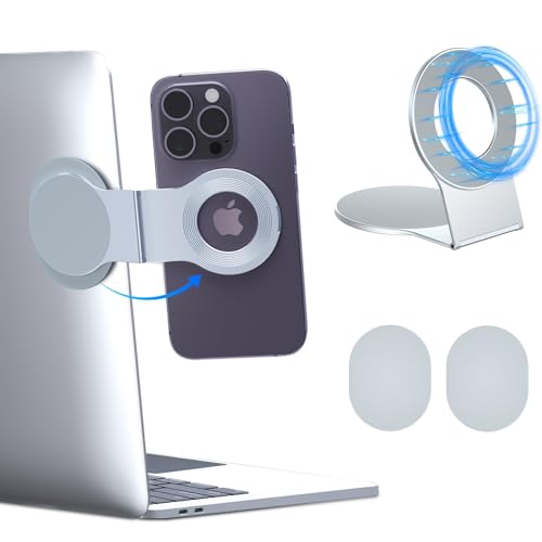 imluckies Abnehmbare Magnetische Handyhalterung für Laptop/Schreibtisch/Monitor/Wand, Faltbare/Verstellbarer/Schlanker/Tragbarer Modularer Ständer für iPhone 16 15 14 13 12 Seires/alle Handys, Silber imluckies Abnehmbare Magnetische Handyhalterung für Laptop/Schreibtisch/Monitor/Wand, Faltbare/Verstellbarer/Schlanker/Tragbarer Modularer Ständer für iPhone 16 15 14 13 12 Seires/alle Handys, Silber von imluckies