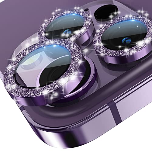 imluckies Glitter Kamera Linse Schutzfolie für iPhone 14 Pro/iPhone 14 Pro Max Kameraschutz, HD Gehärtetes Glas Diamanten Individuell Metallring, 9H Härte Anti-Kratz Camera Protection, Lila imluckies Glitter Kamera Linse Schutzfolie für iPhone 14 Pro/iPhone 14 Pro Max Kameraschutz, HD Gehärtetes Glas Diamanten Individuell Metallring, 9H Härte Anti-Kratz Camera Protection, Lila von imluckies