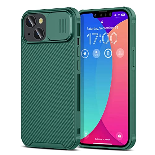 imluckies Kompatibel mit iPhone 14 Plus Hülle mit Schiebe Kamera Abdeckung Schutz, Voller Körper Schlanke Handy Schutzhülle, Stoßfest PC Rückseite & Weicher Stoßfänger Ränder Hülle für 6.7" 2022, Grün imluckies Kompatibel mit iPhone 14 Plus Hülle mit Schiebe Kamera Abdeckung Schutz, Voller Körper Schlanke Handy Schutzhülle, Stoßfest PC Rückseite & Weicher Stoßfänger Ränder Hülle für 6.7" 2022, Grün von imluckies