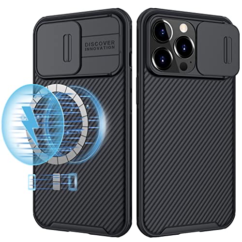imluckies Magnetische Hülle Kompatibel mit MagSafe Entworfen für iPhone 13 Pro Hülle, Kameraschutz mit Schiebeobjektivabdeckung, Eingebauter Magnetkreis, Vollschutztasche 6.1 Zoll 5G 2021, Schwarz imluckies Magnetische Hülle Kompatibel mit MagSafe Entworfen für iPhone 13 Pro Hülle, Kameraschutz mit Schiebeobjektivabdeckung, Eingebauter Magnetkreis, Vollschutztasche 6.1 Zoll 5G 2021, Schwarz von imluckies