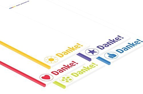 immi 5 St. Dankeschön-Kellnerblock/-Gastroblock/-Notizblock m. Danke-Aufschrift von immi