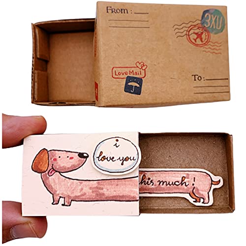 immi Mini Überraschung, kleines Geschenk in der Box (Liebe/Dackel) von immi
