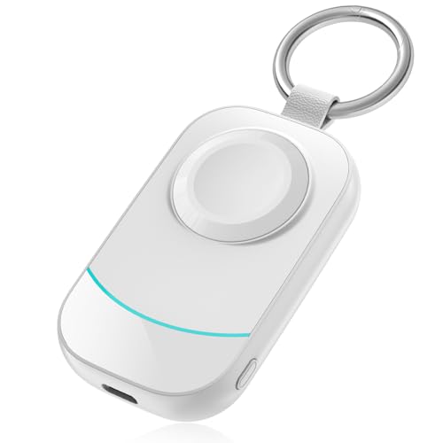 2500mAh Mini Powerbank für Apple Watch - imodomio Tragbares Kabelloses Ladestation für iWatch Series 10/9/8/7/6/5/4/3/2/Nike/UItra/UItra 2/SE (Weiß) von imodomio