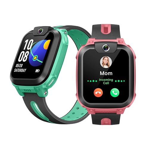imoo Smartwatch für Kinder Z1, 4G Kinder Smartwatch Telefon mit langanhaltendem Video-und Telefonanruf, Kinder-GPS-Uhr mit Echtzeit-Ortung und Wasserdichtigkeit IPX8 (Rosa or Grün) von imoo