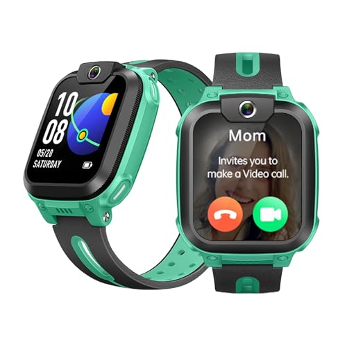 imoo Watch Phone Z1 Kinder-Smartwatch, 4G Kinder-Smartwatch-Telefon mit langanhaltendem Video-und Telefonanruf, Kinder-GPS-Uhr mit Echtzeit-Ortung und Wasserdichtigkeit IPX8 (Grün) von imoo
