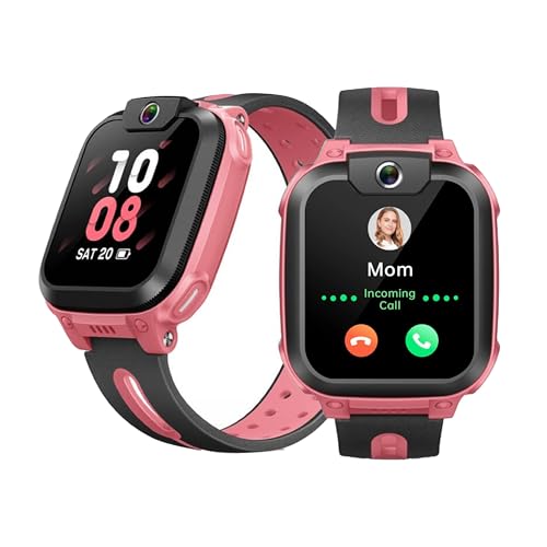 imoo Watch Phone Z1 Kinder-Smartwatch, 4G Kinder-Smartwatch-Telefon mit langanhaltendem Video-und Telefonanruf, Kinder-GPS-Uhr mit Echtzeit-Ortung und Wasserdichtigkeit IPX8 (Rosa) von imoo