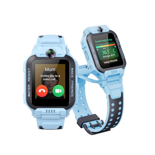 imoo Z7 Kinder Smartwatch, 4G Smartwatch Kinder mit GPS und Telefon, Kids Smart Watch mit HD-Video & Sprachanruf, Kinder GPS Uhr, IPX8-Wasserbeständigkeit beim Schwimmen (Blau, Z7) von imoo
