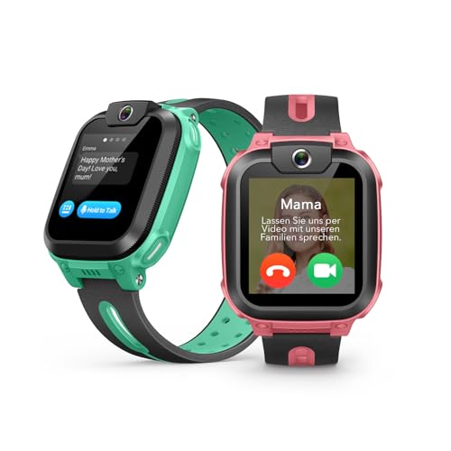 imoo Z1, Kinder Smartwatch mit SIM Karte, 4G Smartwatch Kinder mit GPS und Telefon, Smart Watch Kinder mit Video-und Sprachanruf, Wasserdichtigkeit IPX8 (Rosa) von imoo