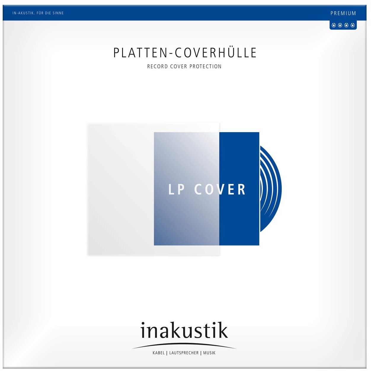 Platten-Coverhüllen (50er Set) LP-Coverhülle transparent von in-akustik