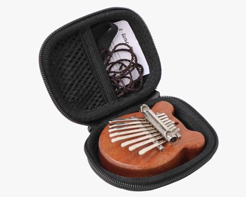 inDomit Kalimba Daumenklavier 10 Tasten mit Hartschalen-Schutzhülle (Bärform) von inDomit