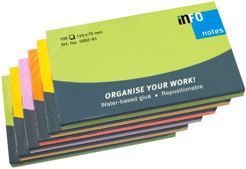 Haftnotiz Spring-Mix 6Er 125X75 Mm, Je 100 Blatt Haftnotiz Spring-Mix 6Er 125X75 Mm, Je 100 Blatt von inFO Notes