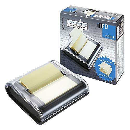 Spender für Z-Notes im Format 75 x 75 mm, Farbe: Schwarz, inkl. 1 Block Z-Notes mit 50 Blatt, 75 x 75mm Spender für Z-Notes im Format 75 x 75 mm, Farbe: Schwarz, inkl. 1 Block Z-Notes mit 50 Blatt, 75 x 75mm von inFO Notes