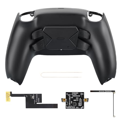 Programmable Remap Black Back Paddles Kit for PS5 Controller BDM 030&BDM 040, 4 Upgrade Back Button Attachment for PS5 Controller(Black) von inRobert