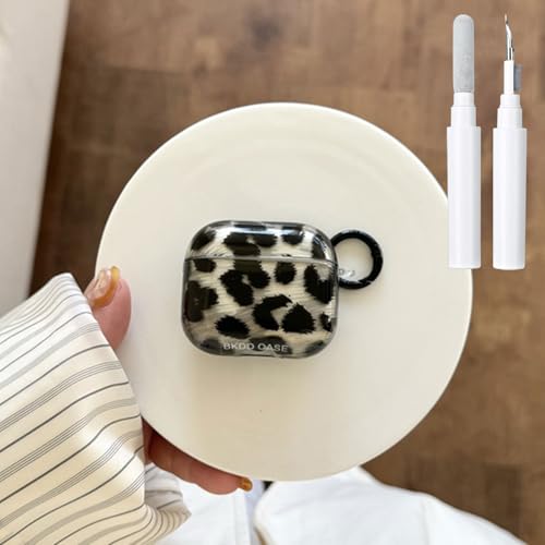 inewateri Kompatibel mit AirPods 4 Hülle, weiches TPU mit Reinigungsset, cooler Gepard, transparent, niedliches Leoparden-Ästhetik-Design, stoßfest, Schlüsselanhänger-Abdeckung für Airpods 4, Schwarz inewateri Kompatibel mit AirPods 4 Hülle, weiches TPU mit Reinigungsset, cooler Gepard, transparent, niedliches Leoparden-Ästhetik-Design, stoßfest, Schlüsselanhänger-Abdeckung für Airpods 4, Schwarz von inewateri