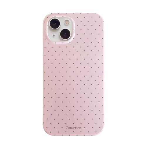 inewateri Kompatibel mit iPhone 15 Hülle mit niedlichem modischem Punktemuster, ästhetisches Design, einfache Hülle für weiches TPU, schlanke Schutzhülle für iPhone 15, Rosa inewateri Kompatibel mit iPhone 15 Hülle mit niedlichem modischem Punktemuster, ästhetisches Design, einfache Hülle für weiches TPU, schlanke Schutzhülle für iPhone 15, Rosa von inewateri