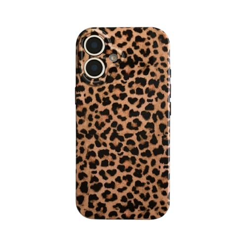 inewateri Kompatibel mit iPhone 16 Hülle, mit süßem Gepardenmuster, trendiges Design, coole Handyhülle für Frauen und Mädchen, Volllinsenschutz, schlank, stoßfest, ästhetische Abdeckung, Braun inewateri Kompatibel mit iPhone 16 Hülle, mit süßem Gepardenmuster, trendiges Design, coole Handyhülle für Frauen und Mädchen, Volllinsenschutz, schlank, stoßfest, ästhetische Abdeckung, Braun von inewateri