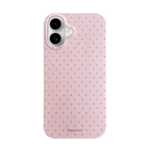 inewateri Kompatibel mit iPhone 16 Hülle mit niedlichem modischem Punktemuster, ästhetisches Design, einfache Hülle für weiches TPU, schlanke Schutzhülle für iPhone 16, Rosa inewateri Kompatibel mit iPhone 16 Hülle mit niedlichem modischem Punktemuster, ästhetisches Design, einfache Hülle für weiches TPU, schlanke Schutzhülle für iPhone 16, Rosa von inewateri
