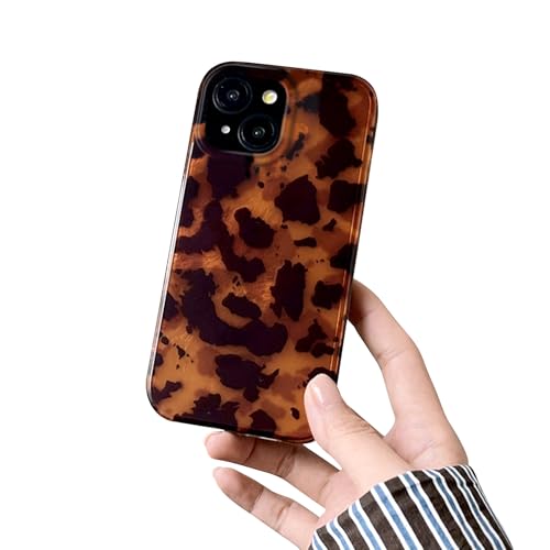 inewateri Schutzhülle für iPhone 13 und iPhone 14, mit coolem Geparden-braunem Leopardenmuster, niedliches Bernstein-Schildkröte, Retro-Ästhetik-Design, schlankes TPU, stoßfest, glitzernd, glänzend inewateri Schutzhülle für iPhone 13 und iPhone 14, mit coolem Geparden-braunem Leopardenmuster, niedliches Bernstein-Schildkröte, Retro-Ästhetik-Design, schlankes TPU, stoßfest, glitzernd, glänzend von inewateri
