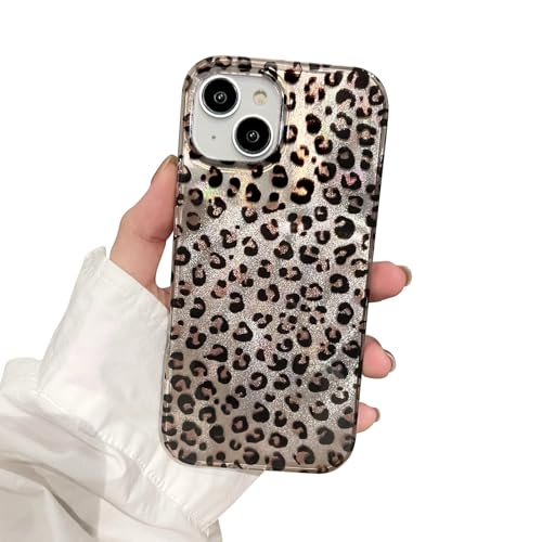 inewateri Schutzhülle für iPhone 15, mit niedlichem Geparden-Leopardenmuster, Retro-Ästhetik-Design, weich, dünn, TPU, stoßfest, Glitzer, glänzend, goldfarben inewateri Schutzhülle für iPhone 15, mit niedlichem Geparden-Leopardenmuster, Retro-Ästhetik-Design, weich, dünn, TPU, stoßfest, Glitzer, glänzend, goldfarben von inewateri
