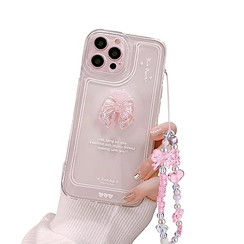 inewateri Schutzhülle für iPhone 16 Pro Max, niedliche 3D-Schleife, schlank, für Damen und Mädchen, transparent, ästhetisches Design, mit glitzernder Schleife, glitzernde Kette inewateri Schutzhülle für iPhone 16 Pro Max, niedliche 3D-Schleife, schlank, für Damen und Mädchen, transparent, ästhetisches Design, mit glitzernder Schleife, glitzernde Kette von inewateri