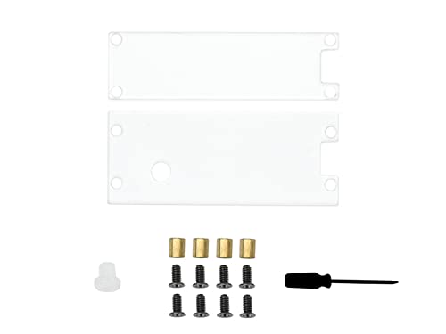 Acryl Gehäuse für Raspberry Pi Pico, Doppelseitiger Schutz, Tastenkappe, Stiftleisten/Anschlüsse Zugänglich, Kompatibel mit Expander/Breadboard (Klar) von ingcool