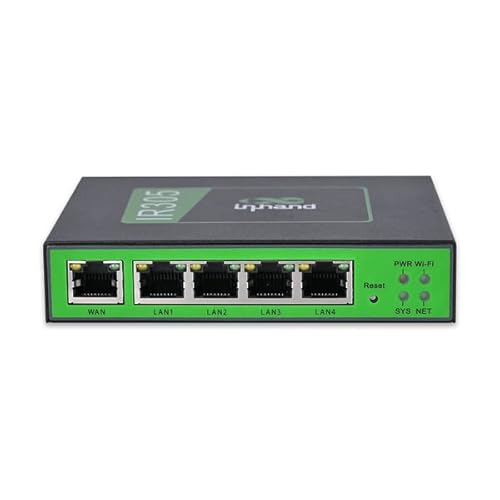 InHand Networks IR305 Industrial Iot LTE 4G VPN Router, 5 Ethernet Port, Dual SIM, Wan failover, I/O Port, Remote Connection, Link Backup, Mu-mimo, VLAN von inhand