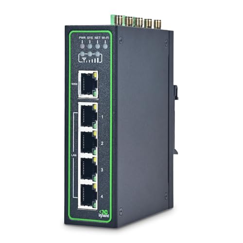 InHand Networks IR315 4G Industrial Router,LTE CAT4,Wi-Fi,IoT Gateway,VPN Router, Dual SIM Slots,5 Fast Ethernet Ports RJ45,Din-Rail,Cloud Managed,Unlocked (RS232&RS485+GNSS) von inhand